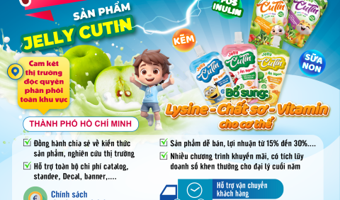 TÌM ĐẠI LÝ TỈNH PHÂN PHỐI ĐỘC QUYỀN SẢN PHẨM JELLY CUTIN - TP.HỒ CHÍ MINH